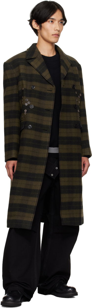 Takit Andersson Bell Andersson Bell Lacie Check Button Coat Vihreä | awa726w, 3