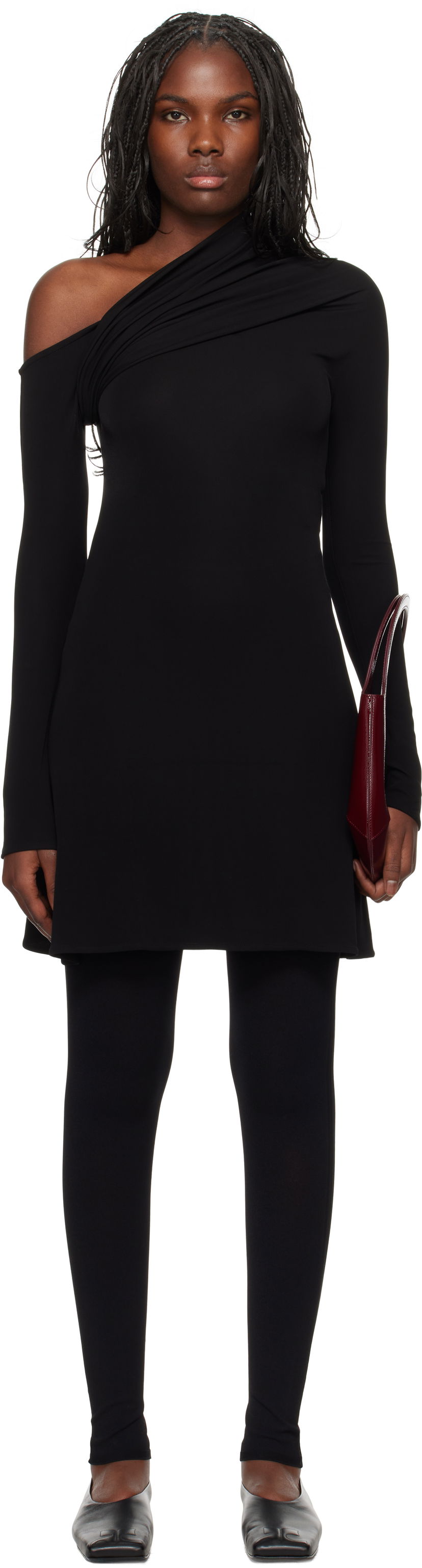 Käsilaukku Courrèges Courrèges Twist Crepe Minidress Violetti | 324JRO449JS0145