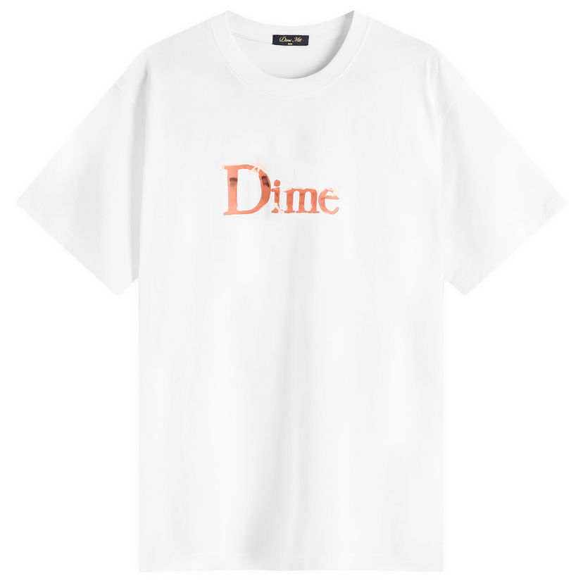 T-paita Dime Classic Shiny T-Shirt, Size Large Valkoinen | DIME2SP2549WHT