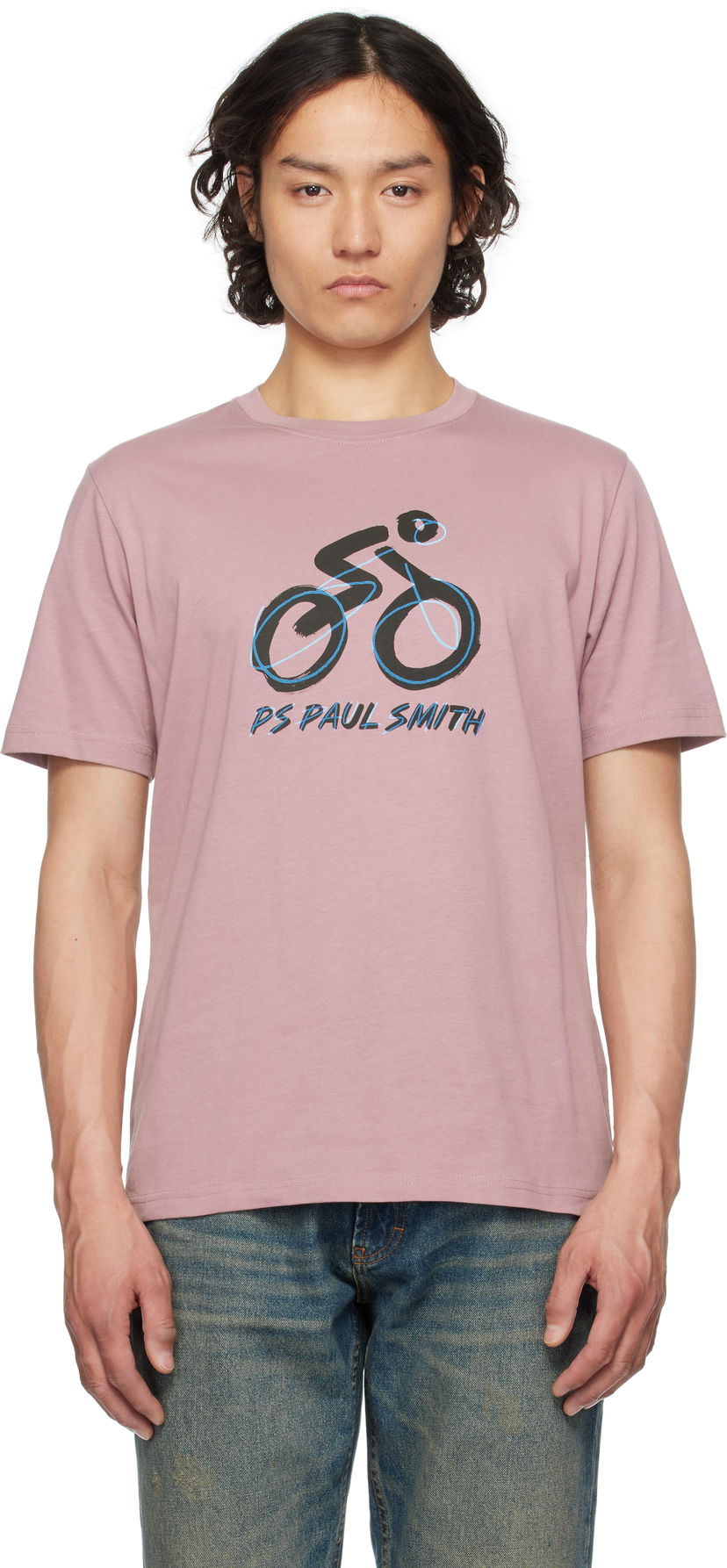 T-paita Paul Smith PS Paul Smith Bike Graphic T-Shirt Violetti | M2R-011R-PP4960-55A