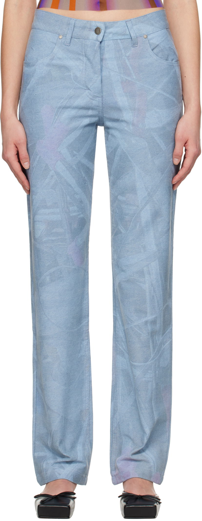 Jeans Serapis Scrap Yard Fitted Jeans Sininen | SS25_DE_3F