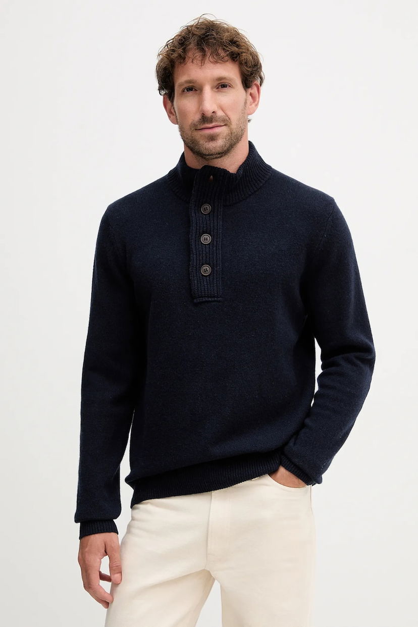 Villapaita Barbour Barbour Half Zip Sweater Tummansininen | MKN0585