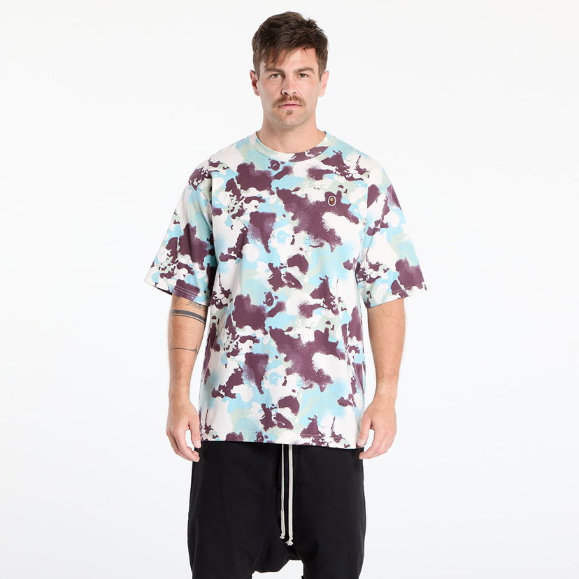 T-paita BAPE A BATHING APE Map Camo Ape Head One Point T-Shirt Monivärinen | 001CSL301001MMUL