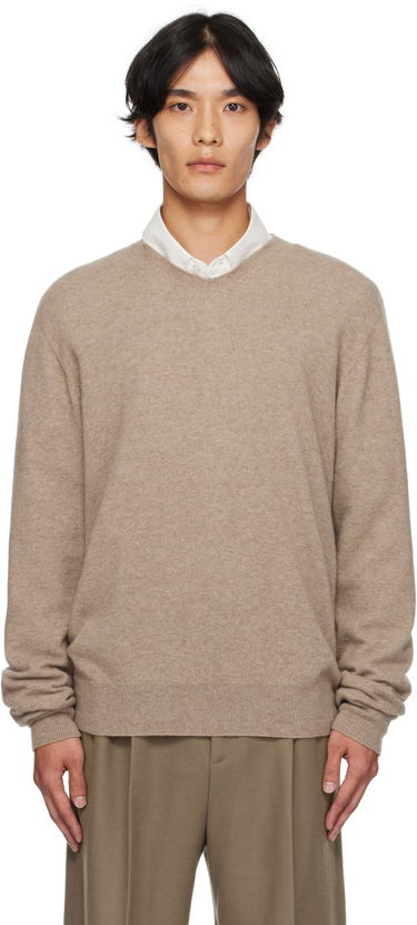 Villapaita The Row The Row Rod V-Neck Sweater Beige | 1014-Y556, 0