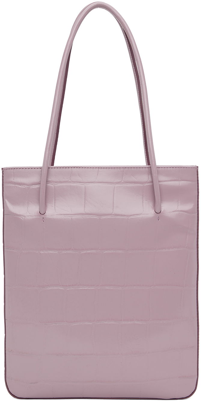 Kangaskassi BY FAR BY FAR Script Tote Bag Violetti | 23CASCPSLVMMCELMED