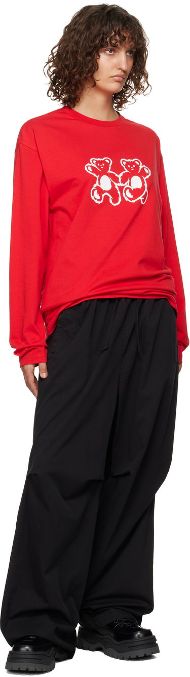 Cargo housut We11done We11done Tucked Wide Trousers Musta | WD-PT3-24-262-U-BK, 3