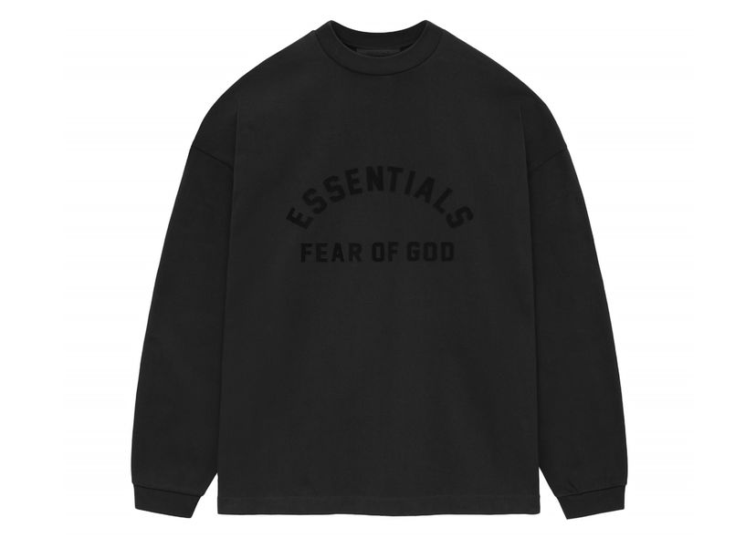 T-paita Fear of God Core Collection Heavy L/S Tee Black Musta | 125SU242010F