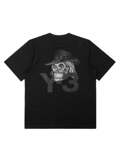 Asusteet adidas Originals adidas Y-3 Yohji Skull Short Sleeve Tee Black Musta | EH5756