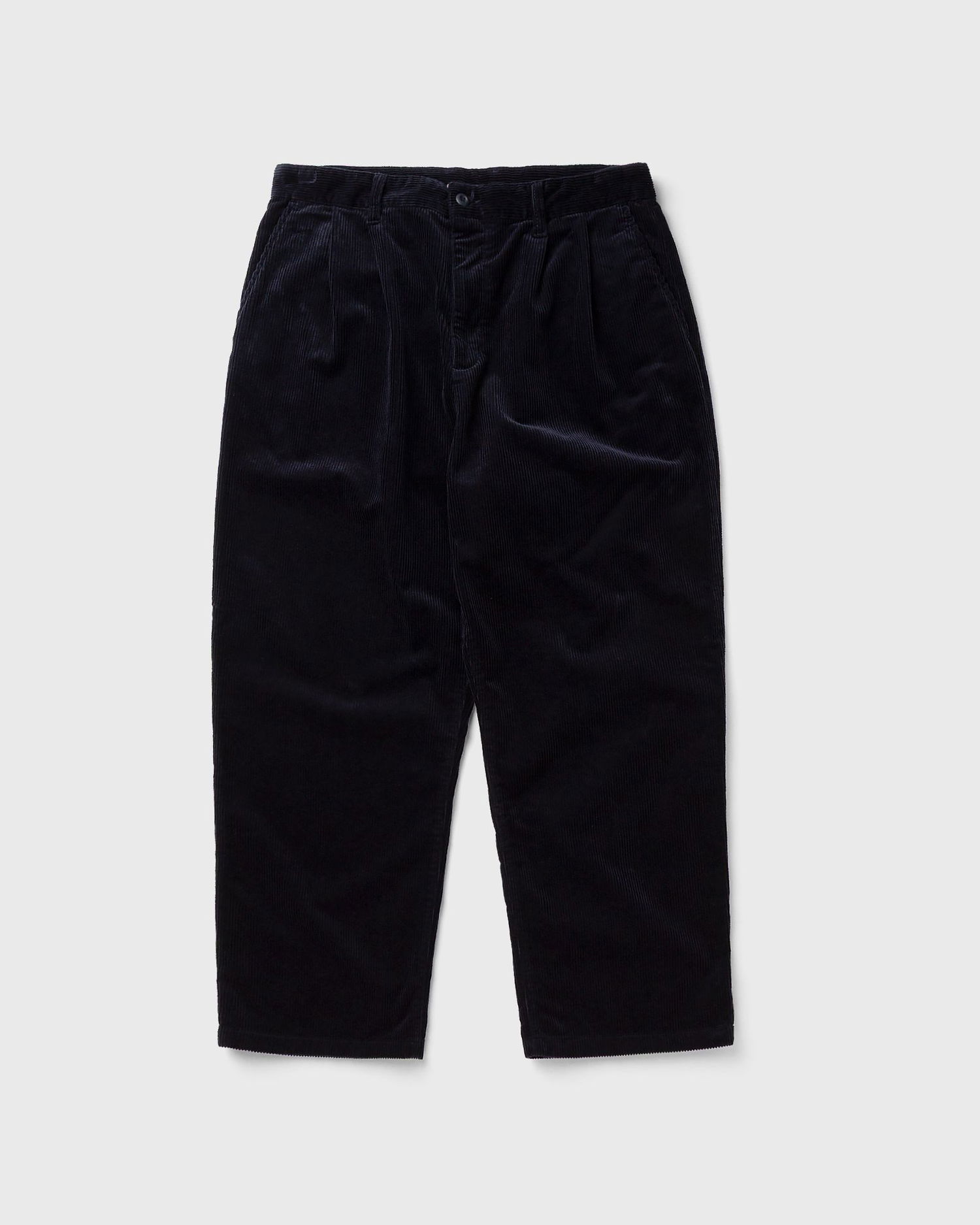 Housut Carhartt WIP Evan Corduroy Pleated Pants Tummansininen | I033757-1C.02, 1