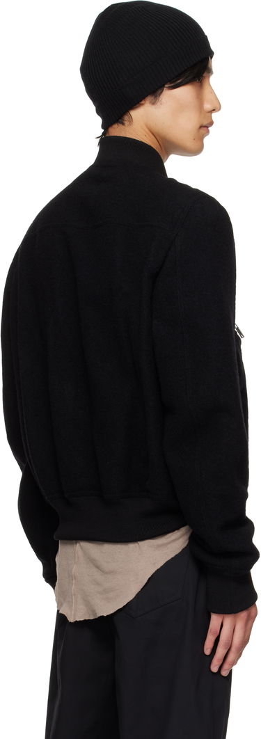 Bomber-takki Rick Owens Rick Owens Bauhaus Flight Jacket Musta | RU02E1749 WBD, 2