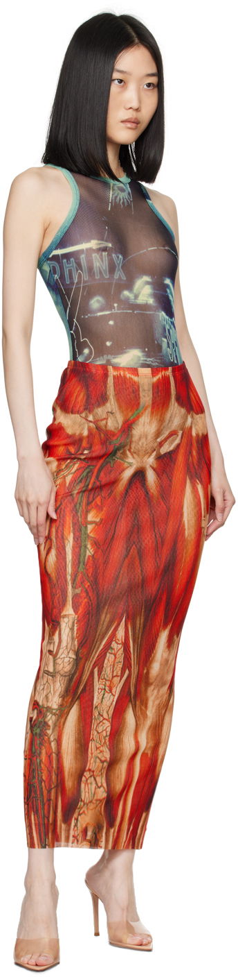 Body Jean Paul Gaultier Gaultier 'The Pigalle' Printed Bodysuit Sininen | 24/30-F-BD044-T552-59560100, 4