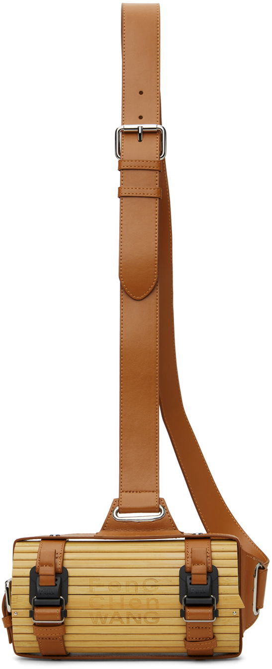 Vyötärölaukku Feng Chen Wang Feng Chen Wang Small Bamboo Strap Bag Ruskea | FUF18AC17