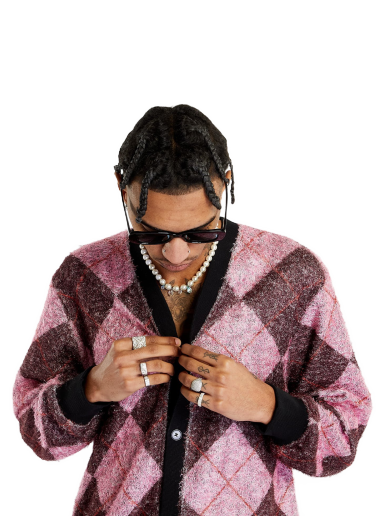 Villapaita Pleasures Rev Cardigan Vaaleanpunainen | P23SP008 PINK