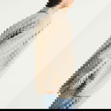 Paita NORSE PROJECTS Julian Cotton Linen Overshirt, Size Large Beige | N40-0823-2053, 3