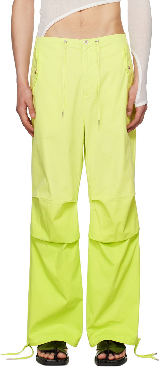 Cargo housut Dion Lee Sunfade Drawstring Trousers Vihreä | C2126S23