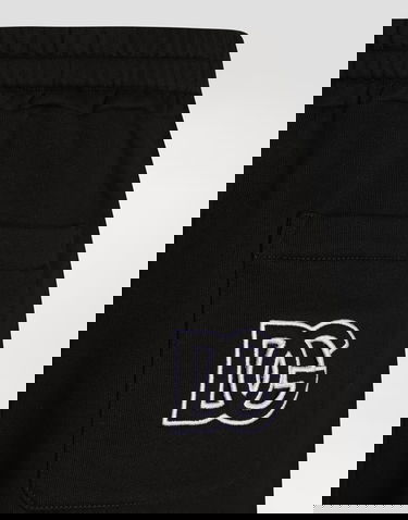 Shortsit Dolce & Gabbana Dolce & Gabbana Fleece Shorts with Embroidery Musta | FTC90ZGDC9ZN0000, 2