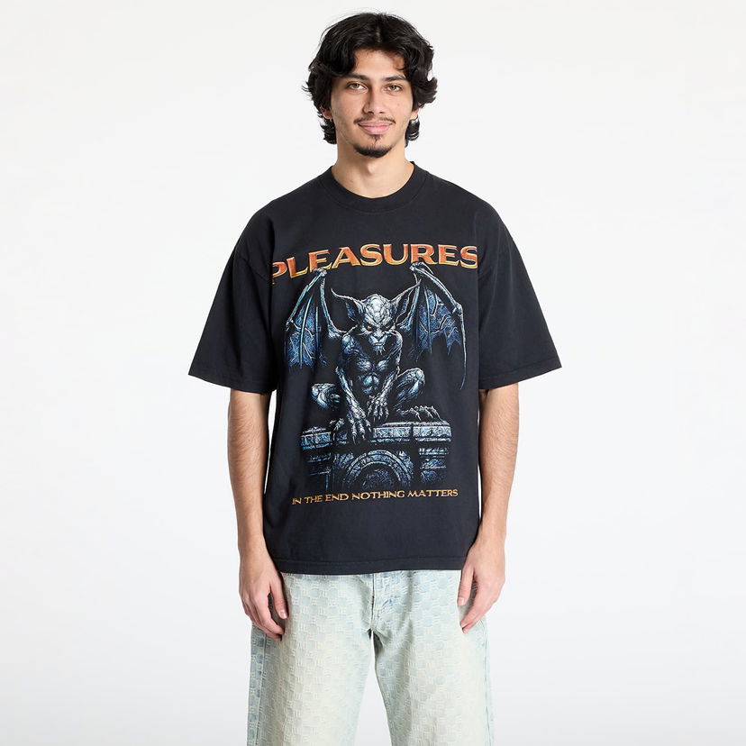T-paita Pleasures PLEASURES Gargoyle Graphic T-Shirt Musta | P25SP060 BLACK