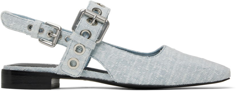 Vaatteet rag & bone Rag & Bone Moto Astra Slingback Slippers Sininen | WFF25SF1013CO13
