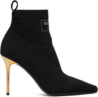 Tennarit ja kengät Balmain Crewneck Knit Ankle Boots Musta | EN1TE102TKAB, 0