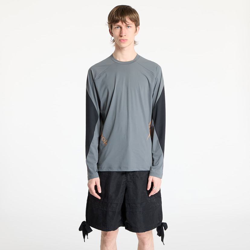 T-paita Reebok Longsleeve Run Tee Harmaa | RMVB00AC99FAB0010910