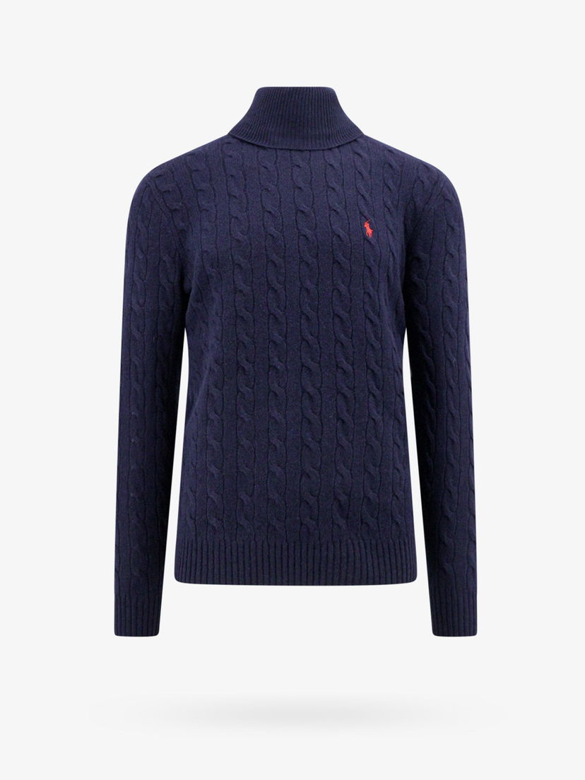 Villapaita Polo by Ralph Lauren Turtleneck Cable-Knit Sininen | 710876836005