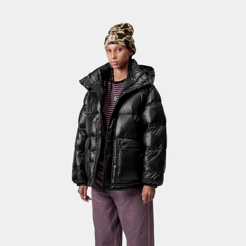 Puffer takki Carhartt WIP Benson Puffer Hooded Jacket Musta | I035370_9