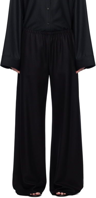 Housut The Row The Row Gala Wide-Leg Trousers Musta | 1766-W3301, 0