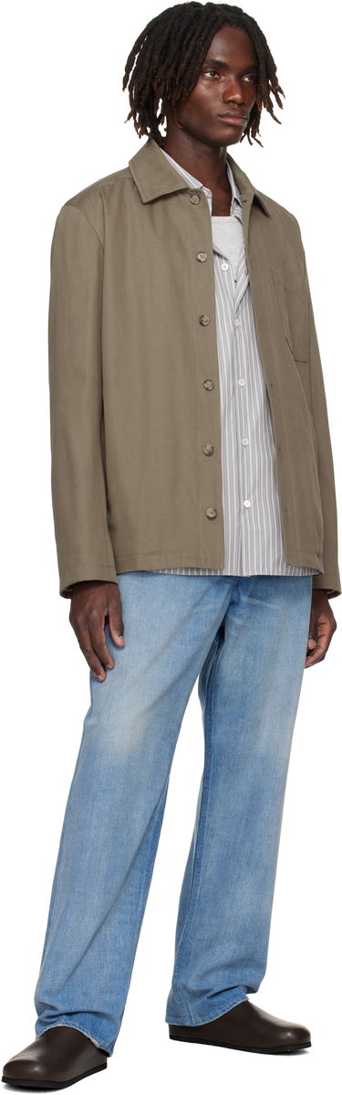 Takki A.P.C. A.P.C. Jeffray Button-Up Jacket Vihreä | COFCO-H02991, 3