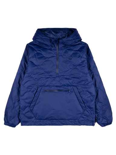 Puffer takki adidas Originals Down Quilted Half-Zip Puffer Jacket Tummansininen | h13589