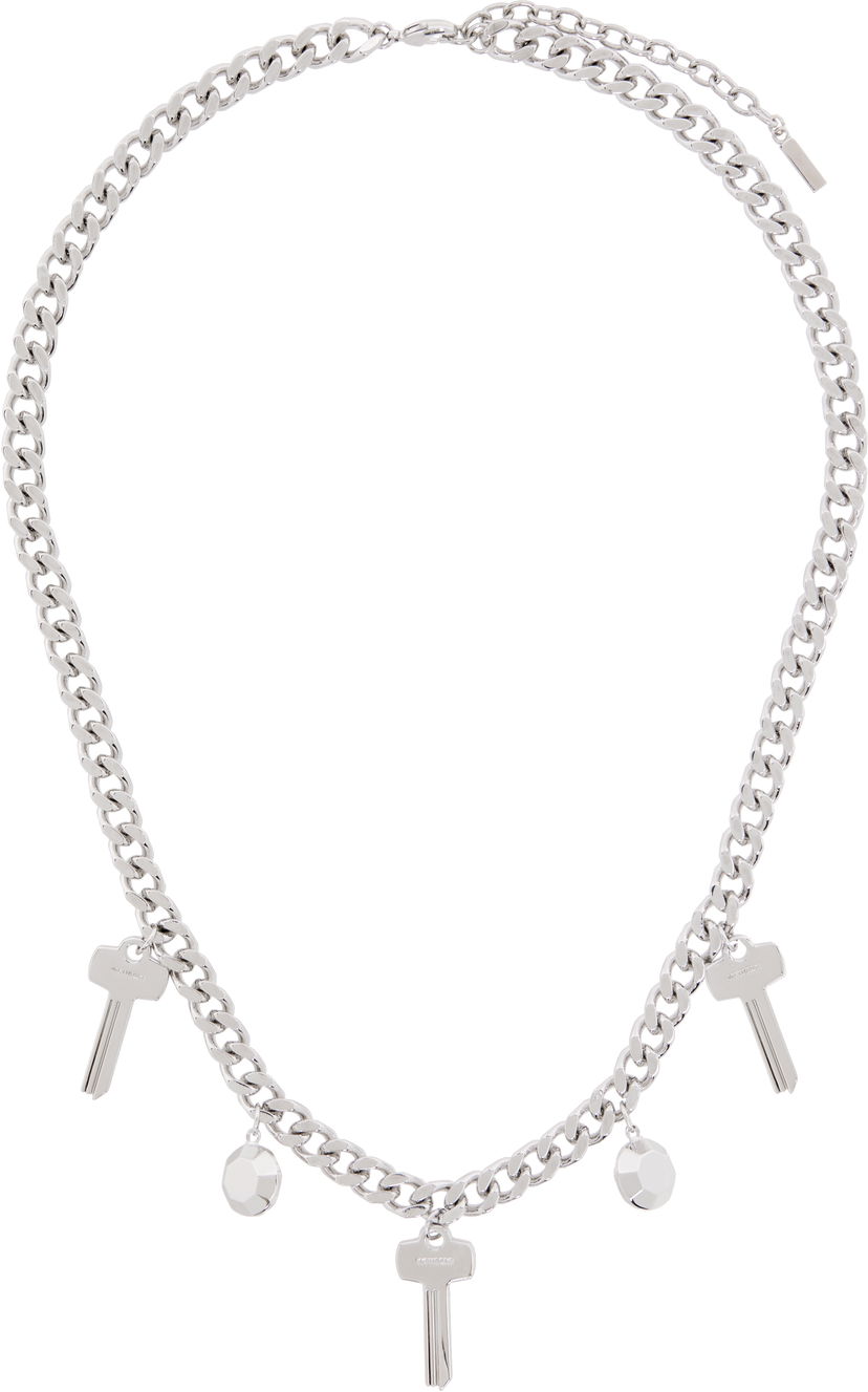Kaulakoru We11done Charm Chain Necklace Metallinen | WD-AJ3-24-540-U-SV