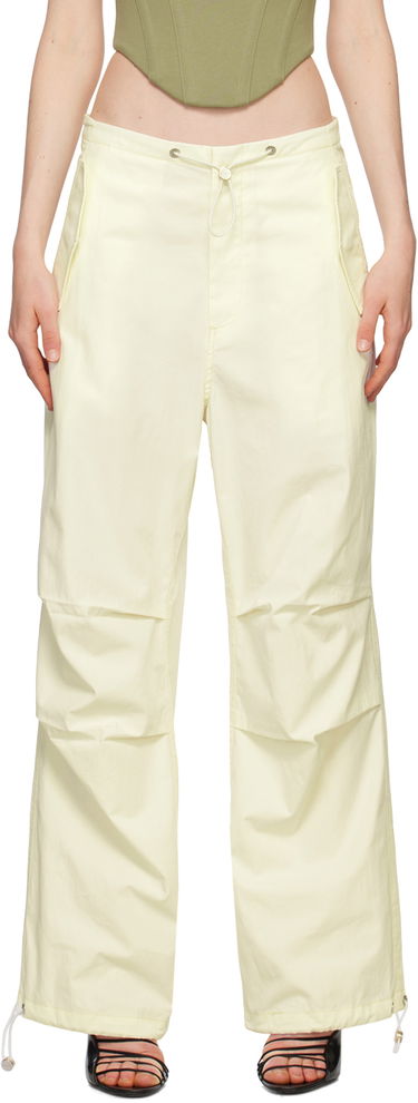 Cargo housut Dion Lee Parachute Trousers with Drawstring Waist Beige | C2100R23, 0