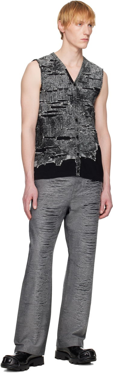Villapaita Diesel Diesel K-Callisto Distressed Knit Vest Musta | A19222-0AFBV-900, 3