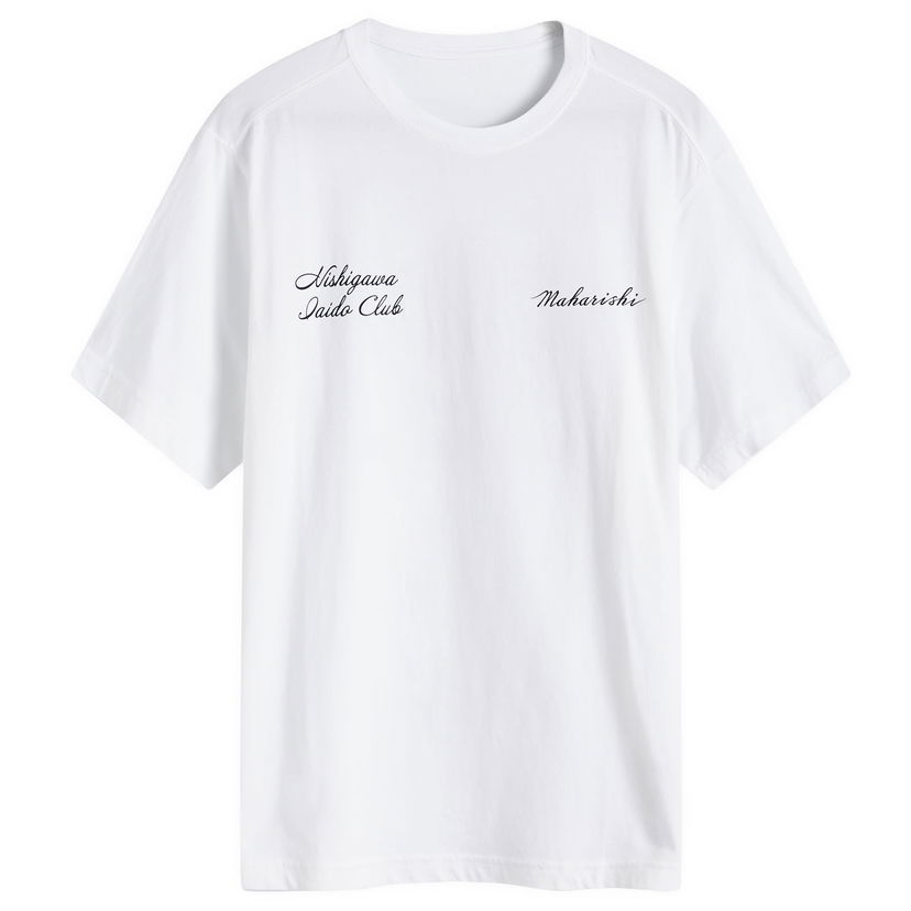 T-paita Maharishi Kamon Graphic Print T-Shirt Valkoinen | 1101-WHT