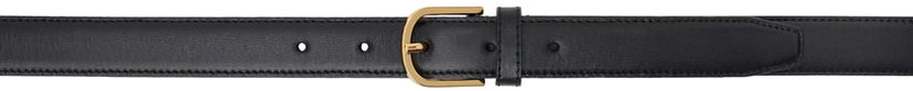 Vyöt TOTEME TOTEME Slim Trouser Leather Belt Musta | 233-812-612