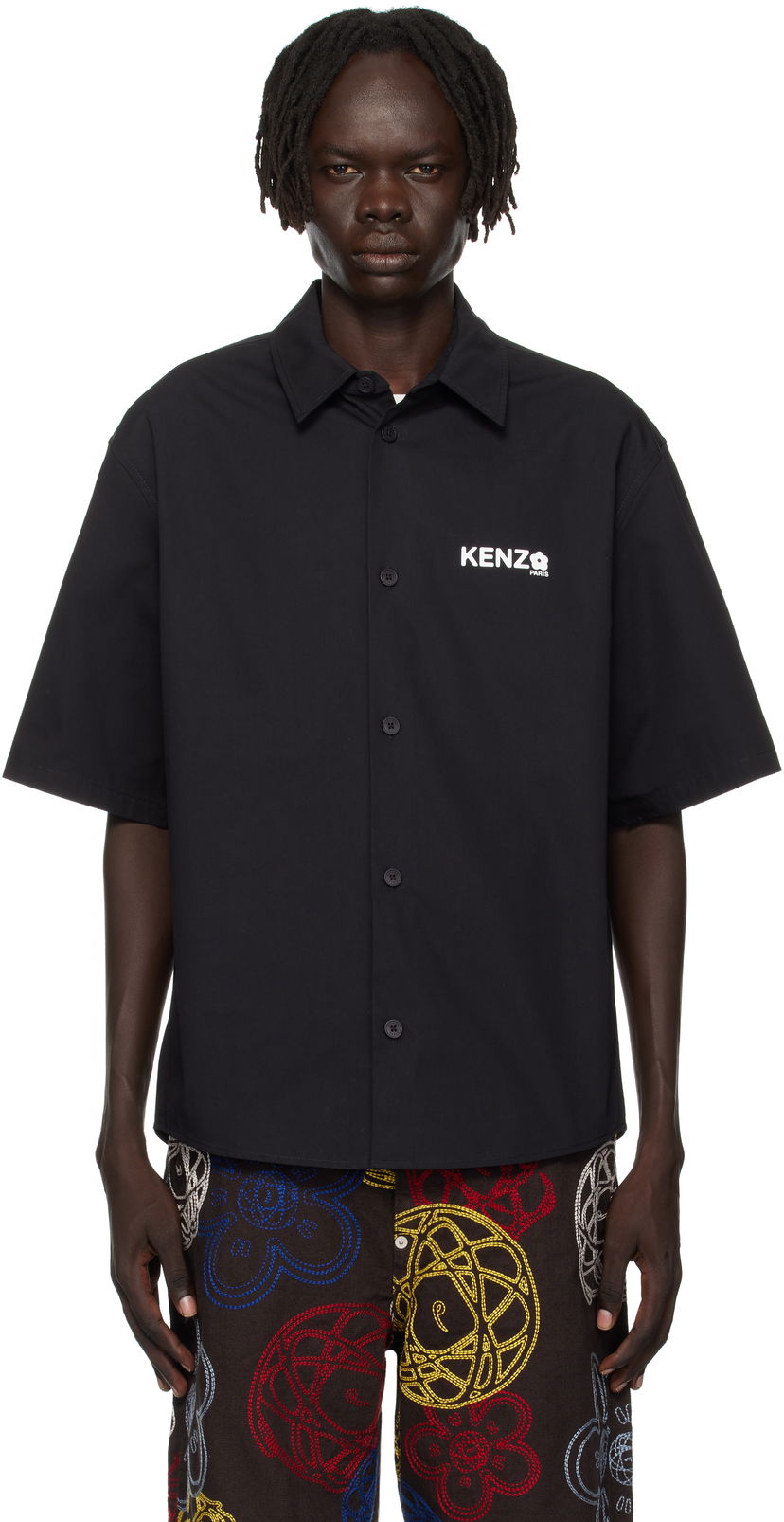 Paita KENZO Kenzo Paris 'Boke Flower 2.0' Button-Up Shirt Musta | FF55CH1299LP