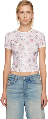 Cropped Cat Print T-Unclau T-shirt