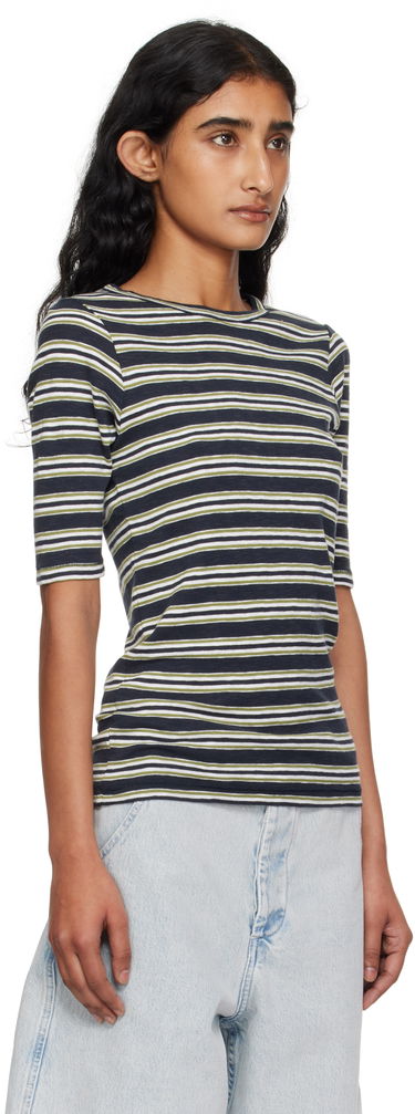 T-paita YMC YMC Striped Tee Tummansininen | Q6YMK, 1