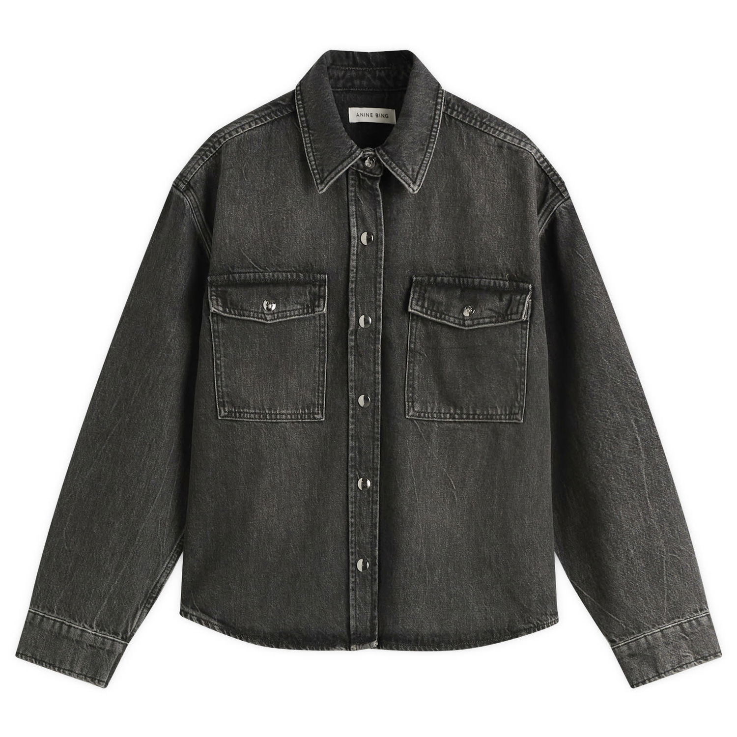 Paita Anine Bing Anine Bing Paxton Denim Shirt, Size X-Small Musta | A-07-11690-WBL4, 0