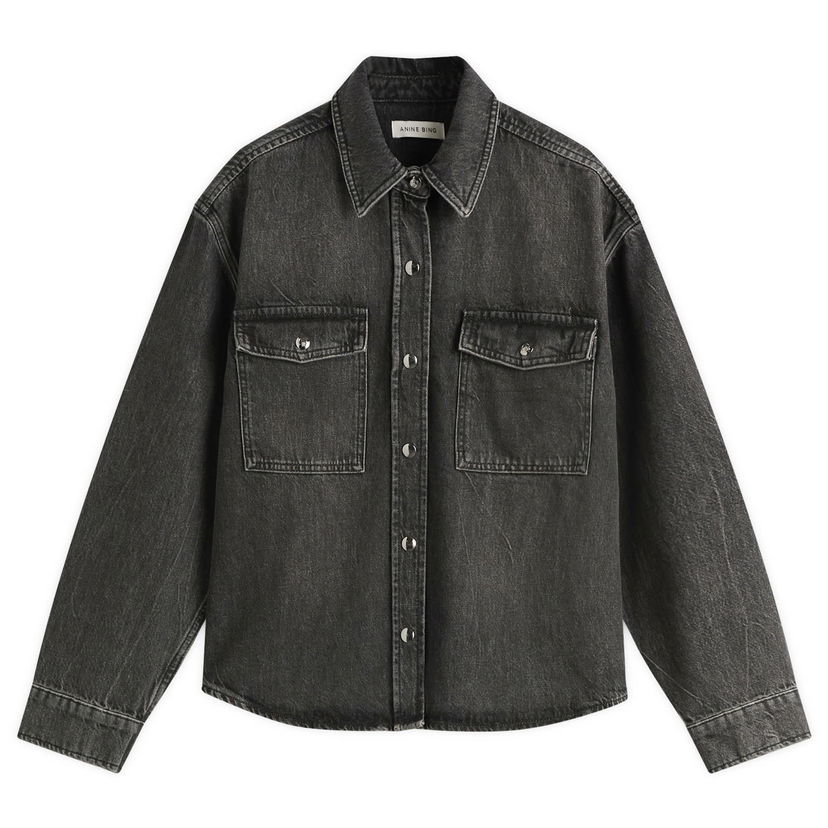 Paita Anine Bing Anine Bing Paxton Denim Shirt, Size X-Small Musta | A-07-11690-WBL4