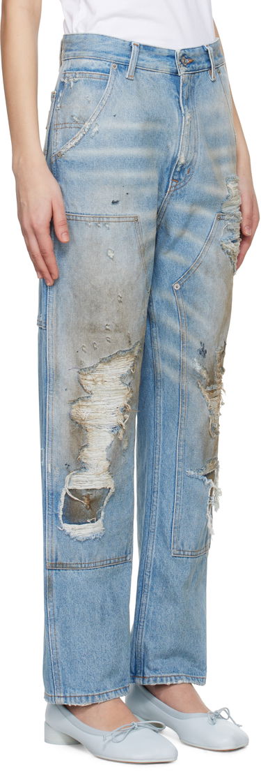 Jeans Maison Margiela MM6 Maison Margiela 5-Pocket Distressed Jeans Sininen | S62LB0183 M30018, 1