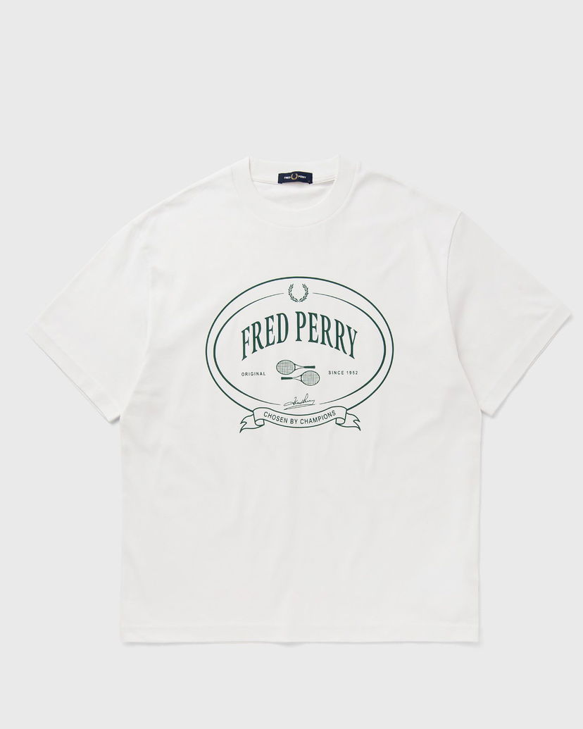 T-paita Fred Perry Fred Perry Chosen By Champions Graphic T-Shirt Valkoinen | M1316-129
