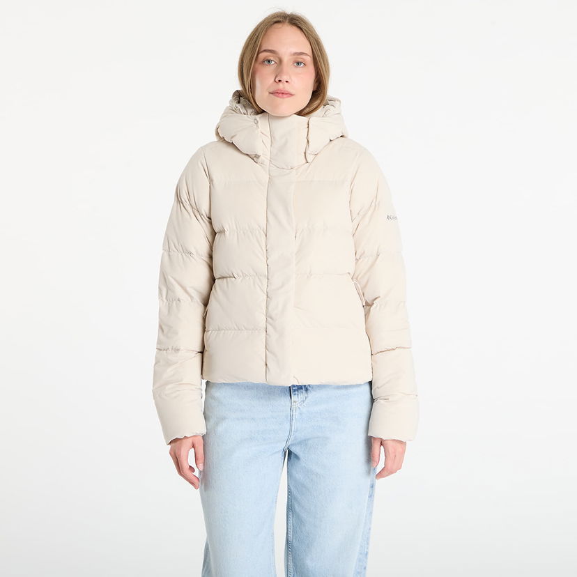 Puffer takki Columbia Columbia Amaze Puff Hooded Jacket Beige | 2133714278