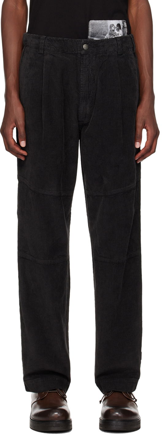 Housut Maharishi Black Hemp Cord Carpenter Trousers Musta | 5290