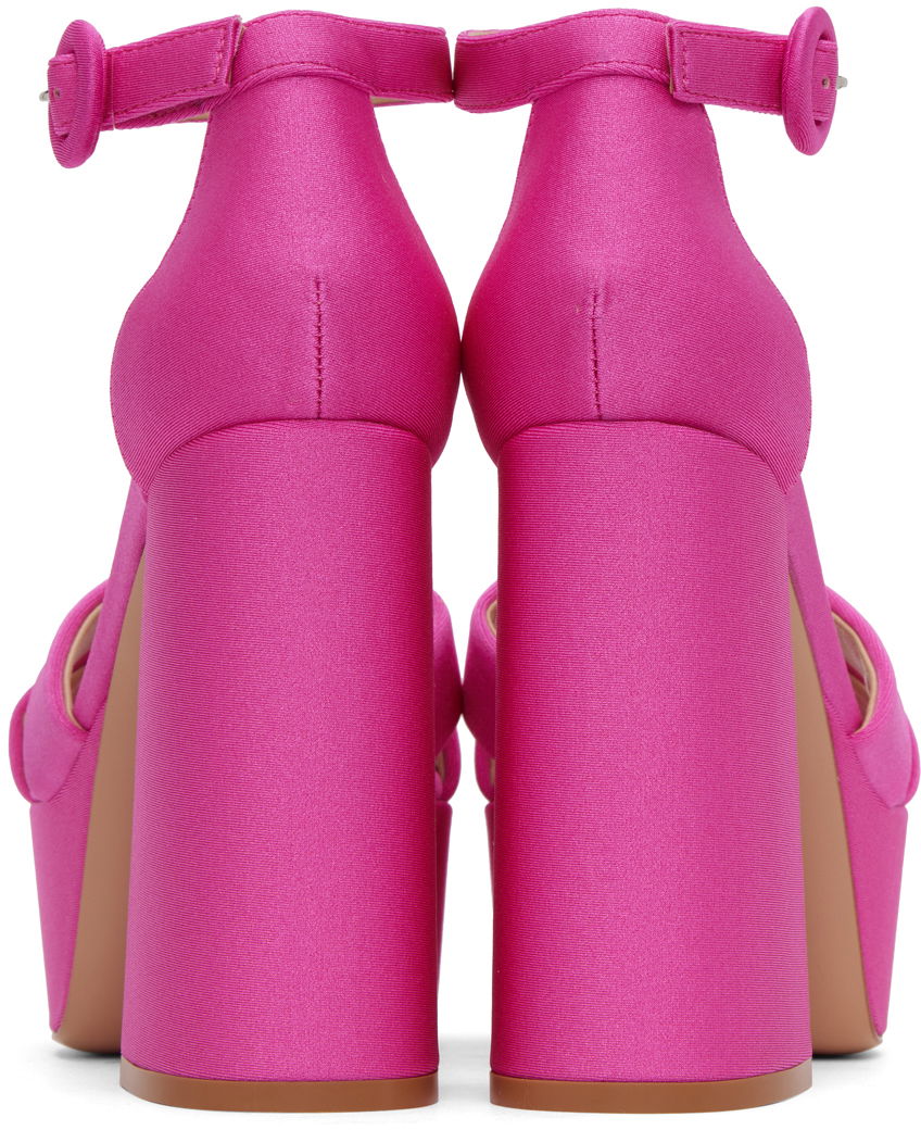 Tennarit ja kengät Gianvito Rossi Sheridan Heeled Platform Sandals Vaaleanpunainen | G61418.70RIC.LYC, 1