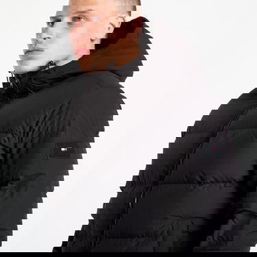 Puffer takki Tommy Hilfiger Jacket Down Hooded Puffer Jacket Black Musta | MW0MW40616-BDS, 1