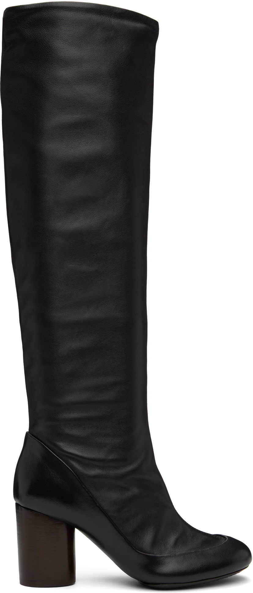 Tennarit ja kengät LEMAIRE LEMAIRE Glove Leather Knee Boots Musta | FO0159 LL0115