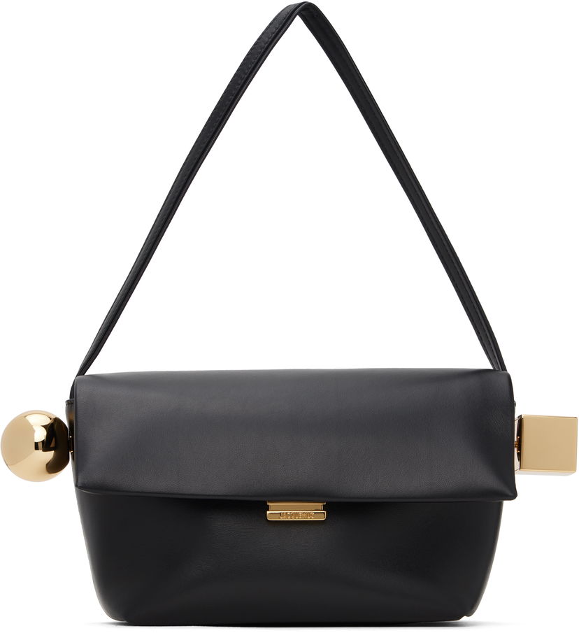 Käsilaukku Jacquemus La Casa 'Le Rond Carré' Bag Musta | 24H243BA383-3171