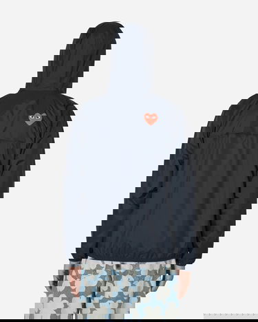 Tuulitakki Comme des Garçons Play x K-Way Full Zip Packable Jacket Tummansininen | P1J501-1, 3