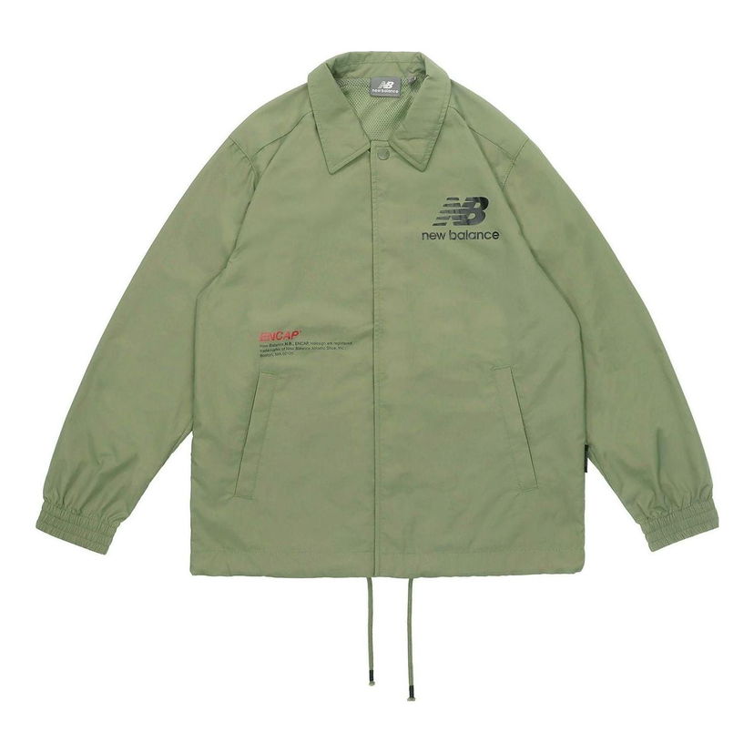 Tuulitakki New Balance Casual Lifestyle Coach Jacket Vihreä | NAA24013-KH