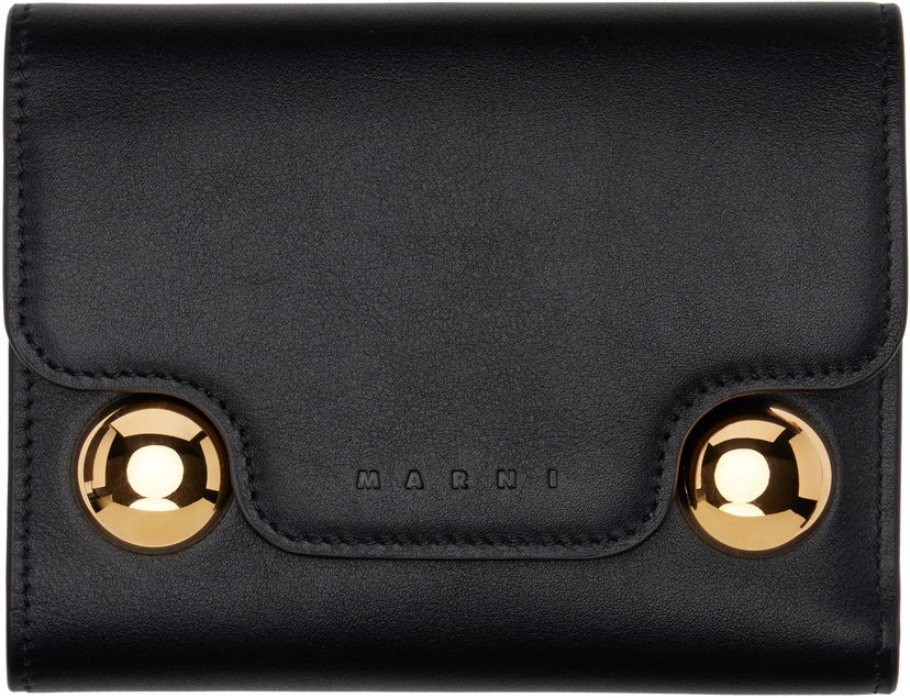 Lompakko Marni Marni Trunkaroo Trifold Wallet Musta | PFMO0109U0 P6948